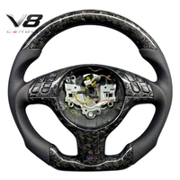 Volant en fibre de carbone véritable V8carbon pour B3 E46 Coupé, accessoires de voiture, pièces automobiles, modification, style sport racing, personnalisé