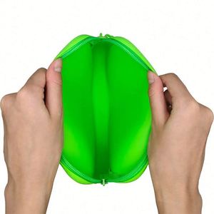 Bolsa de Maquillaje de Silicona con Cierre y Logotipo Personalizado de Dongguan Chang an Xuan, Bolsa para Monedas, Duradera y Moderna - Product Image 3