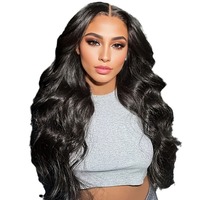 Perruques Lace Front 13x4 en Cheveux Humains de 28 Pouces, Ondulées, Prêtes à Porter, Perruques avec Closure, Adaptées aux Débutantes, Dentelle HD