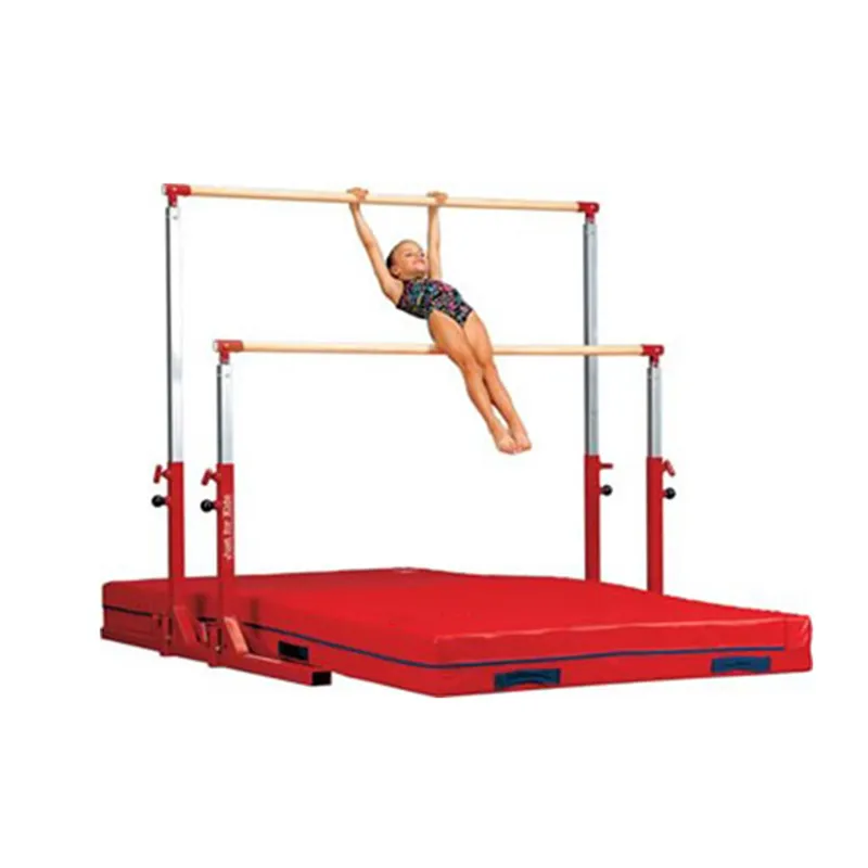 Barras asimétricas de entrenamiento de gimnasia para niños, altura ajustable, en venta