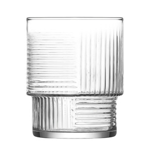<span class=keywords><strong>Verre</strong></span> Highball <span class=keywords><strong>LAV</strong></span> Original 8oz 14oz 18oz, Mug à Boissons Empilable Rayé Turc pour Bière Whisky Lait Jus Café, Luxe Professionnel - Product Image 5