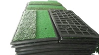Mini ensemble de parcours de golf portable tapis de pratique intérieur et extérieur accessoires de golf pour adultes