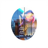 Écran publicitaire numérique RAVLED Super Slim LED, affichage flexible transparent holographique 3D en verre pour vitrine de magasin