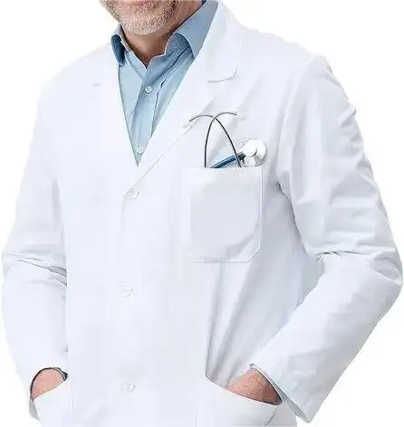 Comodo migliore vendita più economico tessuto di cotone camici da laboratorio laboratorio medico unisex uniformi da laboratorio