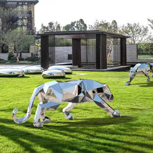 Glossy Panter Rvs Sculptuur - Product Image 2