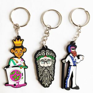 <b>Custom</b> Soft Plastic Pvc Key Holder Personalized logo 2d 3d Shaped Pvc <b>Keychains</b> - Product Image 5