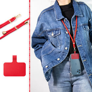 Étui de téléphone en nylon personnalisé avec sangles Étui à bandoulière avec logo Accessoires de sangle de téléphone Longes avec logo personnalisé - Product Image 5