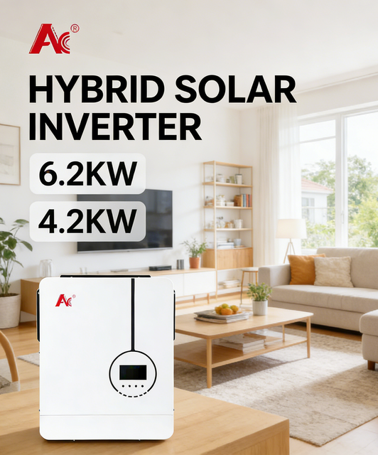 4.2KW 24V/48V Hybrid Solar Inverter Converter | Built-in MPPT Pure Sine Wave | 220V Off-Grid Photovoltaic Inverter