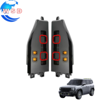 2 pièces/ensemble WSD ABS LED Feux arrière de luxe, feux de freinage et de signalisation, accessoires de modification d'éclairage automobile pour Chery Jetour T2 2024