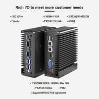 Mini PC Industrial Sin Ventilador con Windows 10, Core I3 7100U, Ranura PCI, 2 RJ45 LAN, 2COM, Compatible con Linux