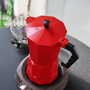 Cafetera Espresso <span class=keywords><strong>Moka</strong></span> Personalizada de Fábrica, Duradera pero Ligera, Ecológica, Estilo Europeo, Cafetera de Aluminio con Tapa, 1000 MOQ - Product Image 3