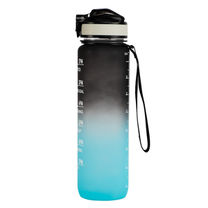 Fitness Time Maker Tritan sk pc Bpa Free plastica proteina Logo personalizzato 32oz 1000ml 1 lettiera bottiglia d'acqua motivazionale per lo Sport - Product Image 3