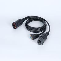 J1939S Alat Diagnostik Otomatis Pria Ke J1939P + DB9Pin Wanita