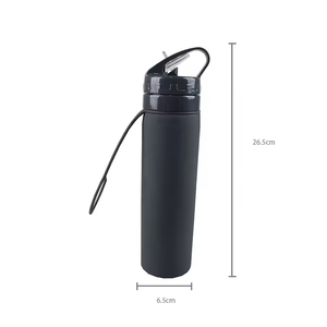 Bouteille d'eau de sport moderne en silicone portable sans BPA, haute isolation, pour <span class=keywords><strong>le</strong></span> <span class=keywords><strong>camping</strong></span>, boisson directe en plein air - Product Image 6