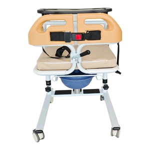 Fauteuil de transfert patient réglable en hauteur, fauteuil roulant commode, vente en gros d'usine, OEM ODM personnalisé pour personnes âgées et handicapées FL-YWJ He - Product Image 2
