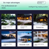 Sistema de Nebulización para Paisajes DaringFish, Serie de Riego por Goteo, Niebla Artificial, Pulverizador de Alta Presión, Equipo de Reducción de Polvo, Pantalla Táctil LCD