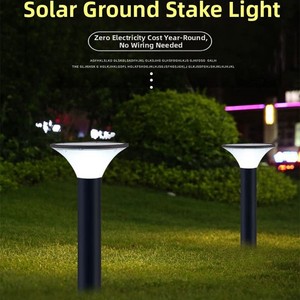 Luces solares LED para jardín, iluminación exterior para caminos con panel solar, resistentes al agua, para uso en patio y jardín. - Product Image 3