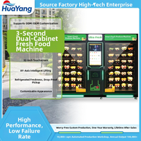 Vendlife Smart Fresh Food Vendingautomaat met Liftsysteem, Groot Touchscreen, voor Salades, Fruit, Groenten en Andere Producten