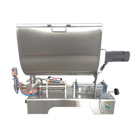 Machine de remplissage horizontale pneumatique pour pâtes et liquides, double usage, pour sauces piquantes et sauces miellées visqueuses