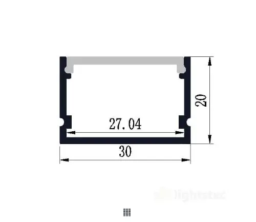 Led alüminyum şerit kanalı için fabrika kaynağı ekstrüzyon Led ışık plastik akrilik PC Lens