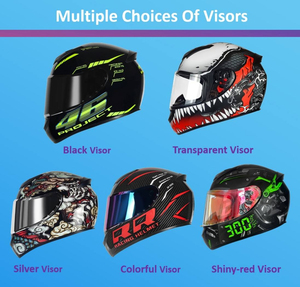Casque de moto intégral de style classique approuvé DOT, équipement de sécurité unisexe de haute qualité - Product Image 3