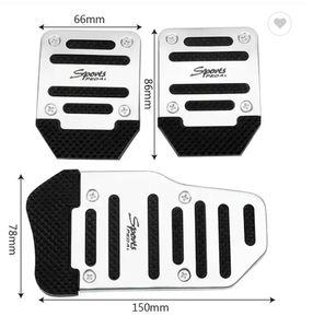 Cubierta de Pedal de Freno de Transmisión Manual Automática de Aluminio, Pedales Deportivos para Acelerador, Gasolina y Embrague, Accesorios de Repuesto Universales para Coche - Product Image 3