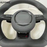 Volant en cuir de haute qualité pour Audi A3 A5 A6 A6l A4 A4l C8 Q5 Q7 Tt Rs3 Rs4 Rs5 S4 S5 B8 B8.5 B9 Volant de voiture