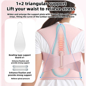 Ceinture de soutien lombaire respirante en néoprène pour hommes et femmes, correcteur de posture pour adultes - Product Image 1