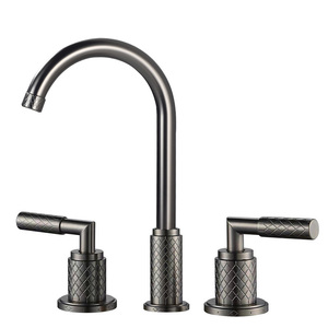 <span class=keywords><strong>Robinet</strong></span> de lavabo moderne en laiton poli à <span class=keywords><strong>double</strong></span> poignée, à poser sur le comptoir, 3 trous, bec rotatif, <span class=keywords><strong>robinet</strong></span> en laiton, eau chaude et froide, <span class=keywords><strong>WC</strong></span>, garantie 3 ans - Product Image 2
