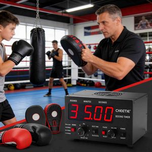 Chronomètre d'entraînement numérique classique professionnel CHEETIE CP20 pour la boxe, le Muay Thai, le MMA, le kickboxing et les arts martiaux - Product Image 2