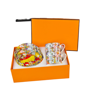 ชุดของขวัญแก้วกาแฟเซรามิกหรูหรา ชุดถ้วยและจานรองพอร์ซเลนสำหรับเป็นของขวัญในงานปาร์ตี้ - Product Image 6