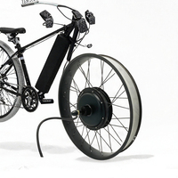 Kit de conversion de vélo électrique à pneus larges 60V 72V 3000W 5000W avec moteur de moyeu pour roue arrière – Ensemble de mise à niveau pour vélo électrique