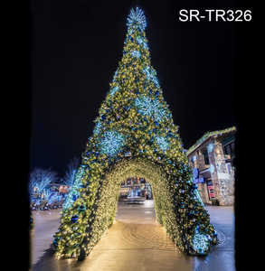 Cây thông Noel khổng lồ ngoài trời cỡ lớn 5m 6m 7m 10m 15m 20m có đèn trang trí cho trung tâm thương mại khách sạn - Product Image 2