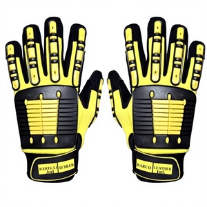Gants de travail résistants aux chocs, designs personnalisés / Gants de sécurité pour mécaniciens, résistants à l'huile, respirants, toutes saisons, dos en cuir synthétique - Product Image 6