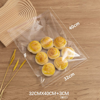 Sachet d'emballage transparent pour biscuits flocons de neige, pâtisseries, nougats, gâteaux, bonbons, sachet individuel auto-scellant