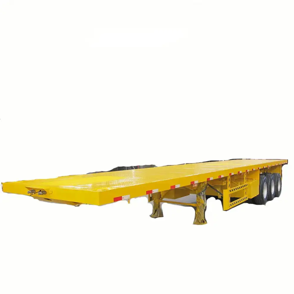 Cheap 3 axle cargo gooseneck 20ft 40ft container transportation container chassis skeleton semi trailer
