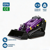 Mini-chargeuse compacte sur chenilles V2000 75HP Cummins Diesel avec godet de 0,34 m³ prête pour les projets miniers