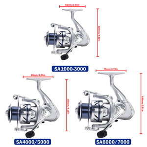 Moulinet de pêche WildTrek Spinning Reel 5.4:1/4.8:1, rapport de transmission 1000-7000, résistance maximale 12 kg, 7BB, système anti-retour, résistant à <span class=keywords><strong>la</strong></span> corrosion de l'eau salée - Product Image 3