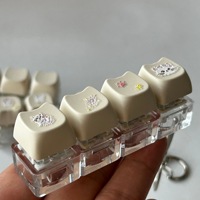 Chat forme clavier Fidget porte-clés décompression jouets clavier Fidget Clicker doigt clavier jouets