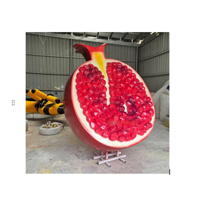 Usine personnalisé fruits grenade Sculpture grande statue <span class=keywords><strong>en</strong></span> fibre de verre à bas prix pour décoration de <span class=keywords><strong>jardin</strong></span> fruits déco - Product Image 1