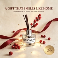 Diffuseur de parfum d'ambiance de luxe avec logo personnalisé et marque privée, flacon en verre, diffuseur à bâtonnets, OEM ODM, désodorisant d'ambiance