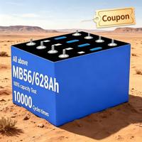 Batería de celda LiFePO4 Grado A MB56 628AH 3.2V, 10000 ciclos, 5 años de garantía, DDP a Ucrania para uso en RV, hogar, solar y marino
