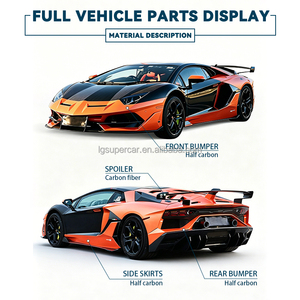Vente flash - Kit carrosserie en fibre de carbone style <span class=keywords><strong>SVJ</strong></span> pour <span class=keywords><strong>Lamborghini</strong></span> <span class=keywords><strong>Aventador</strong></span> LP700 LP720 LP750 - Product Image 3
