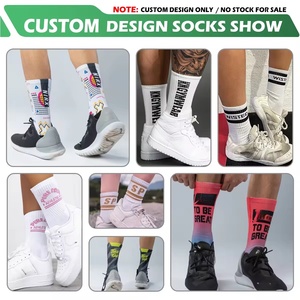 High Quality Knitted Athletic <b>Sock</b> – Custom Logo Gym Running <b>Socks</b> Customized Sport Tube <b>Sock</b> for Men Women - Product Image 6