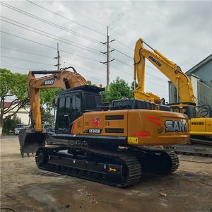 Excavatrice SANY 155 Modèle 2020, Poids en ordre de marche de 15200 kg, Capacité de la benne de 0,66 m³, Composants principaux du moteur, de la pompe et du moteur. - Product Image 1