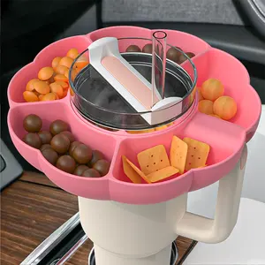 Hot Selling Snack Bowl Water Bottle Snack Container Snack Tray For 40oz Handle Tumbler Christmas Party Decorations