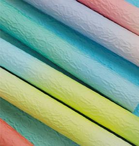 Nouveauté 2024, papier kraft grainé de 53*50 cm, couleur dégradée, papier d'emballage pour fleurs, emballage cadeau - Product Image 2