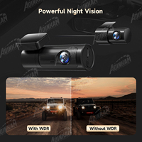 Caméra embarquée K903 la plus récente, double canal UHD 4K+1080P, GPS, Wi-Fi, contrôle par application, IPS, vision nocturne avant/arrière, capteur G, étanche, stationnement