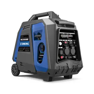 Dinking Portable Quiet Generator 3.5KW Gasolina Gas Generadores de energía con arranque eléctrico para la venta, DK3500iBE