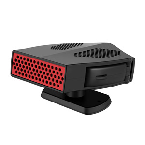 Car Heater 12V Black And <b>Red</b> Fast Heating Fan For Vehicle Interior Defrosting Defogging Function ABS <b>Material</b> - Product Image 1